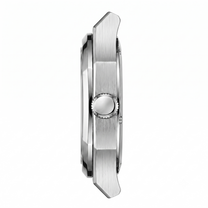Delor Onda 02 Montre argent cadran noir