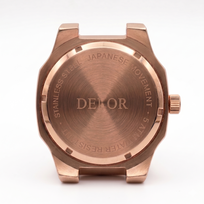 Fond de boîtier en acier inoxydable 316L de la montre DELOR ONDA 01